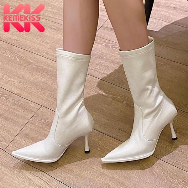 boots kemekiss real leather half short pointed toe thin high heel slip on shoes outdoor street ladies footwear size 33-40, Black
boots kemekiss real leather half short pointed toe thin high heel slip on shoes outdoor street ladies footwear size 33-40, Black