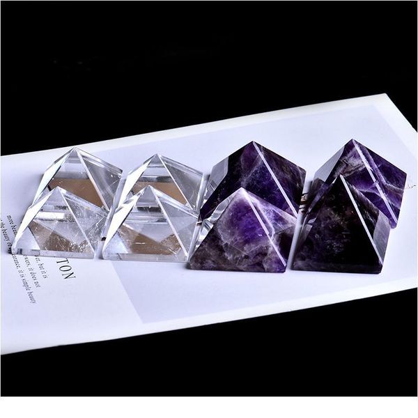 1pc super beautiful natural crystal amethyst mineral pyramid can be used for home decoration diy gifts and meditation fr jllrrf, Black
1pc super beautiful natural crystal amethyst mineral pyramid can be used for home decoration diy gifts and meditation fr jllrrf, Black