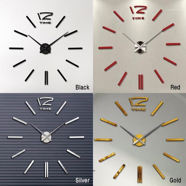 wall clocks modern and simple decorative clock (1.1*1.1m) acrylic mirror black red silver gold mute large disc shape clock1
wall clocks modern and simple decorative clock (1.1*1.1m) acrylic mirror black red silver gold mute large disc shape clock1