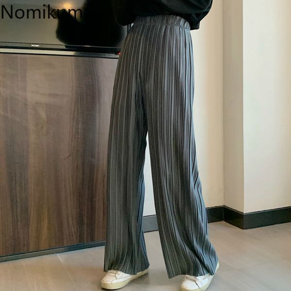 nomikuma new arrival vintage loose pleated wide leg pants women solid color casual trousers ladies korean bf pantalones 3b048 201228, Black;white
nomikuma new arrival vintage loose pleated wide leg pants women solid color casual trousers ladies korean bf pantalones 3b048 201228, Black;white