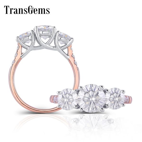 transgems 14k 585 two tone gold center 2ctw f color moissanite engagement ring with accents fine jewelry anniversary gifts y200620, Slivery;golden
transgems 14k 585 two tone gold center 2ctw f color moissanite engagement ring with accents fine jewelry anniversary gifts y200620, Slivery;golden