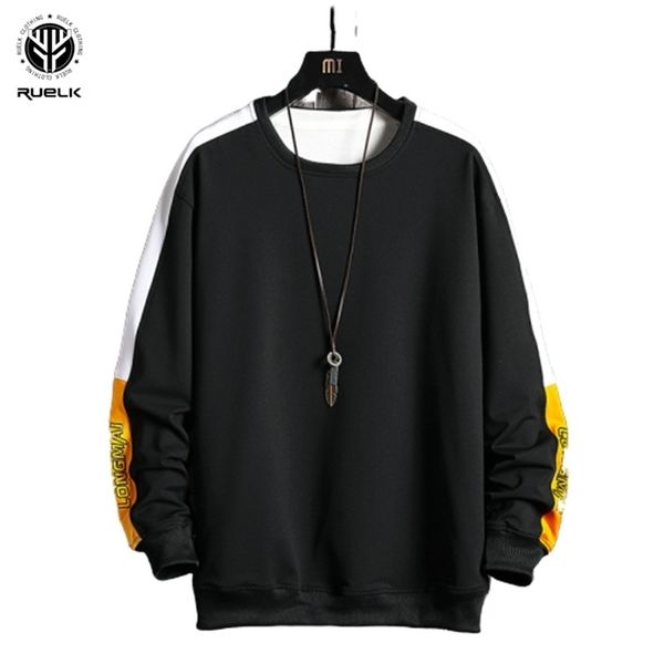 ruelk spring and autumn fashion sweatshirt men's hip hop patchwork long sleeve pullover contrast sweatshirt m-4xl 201020, Black
ruelk spring and autumn fashion sweatshirt men's hip hop patchwork long sleeve pullover contrast sweatshirt m-4xl 201020, Black
