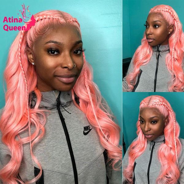 deep part body wave 180 density colored pink brazilian human hair wigs glueless transparent lace wigs pre plucked baby hair remy, Black;brown
deep part body wave 180 density colored pink brazilian human hair wigs glueless transparent lace wigs pre plucked baby hair remy, Black;brown