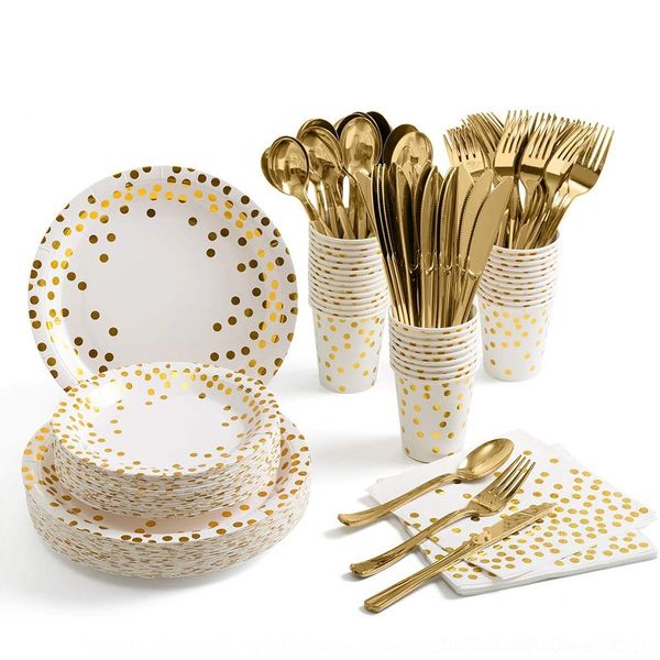 kwlsm spoon disposable tableware gilt paper plate paper cupfork 175pcs party tableware napkin fork spoon napkin yghxc decoration
kwlsm spoon disposable tableware gilt paper plate paper cupfork 175pcs party tableware napkin fork spoon napkin yghxc decoration