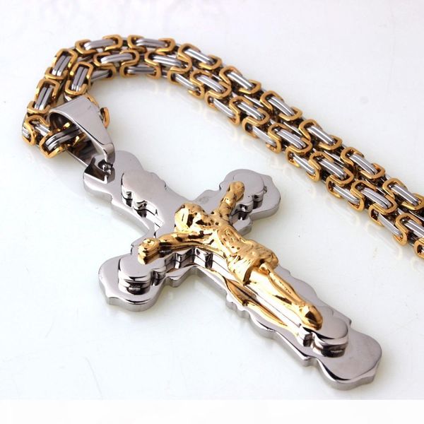 men chain christian jewelry gift vintage cross crucifix jesus piece pendant necklace silver gold color stainless steel byzantine
men chain christian jewelry gift vintage cross crucifix jesus piece pendant necklace silver gold color stainless steel byzantine