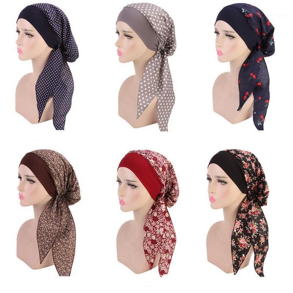 women muslim hat turban bonnet long tail floral print head cover wrap caps cancer chemo islamic arab headwear skullies caps1, Blue;gray
women muslim hat turban bonnet long tail floral print head cover wrap caps cancer chemo islamic arab headwear skullies caps1, Blue;gray