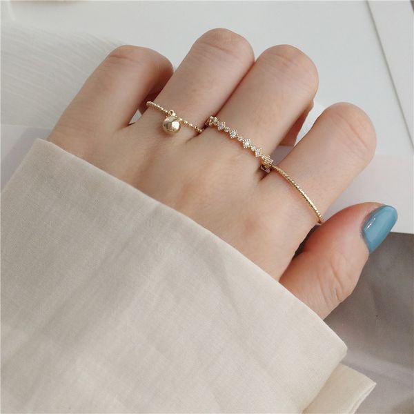 japanese and korean chaoren three piece combination female personality minority simple joint temperament index finger ring, Silver
japanese and korean chaoren three piece combination female personality minority simple joint temperament index finger ring, Silver