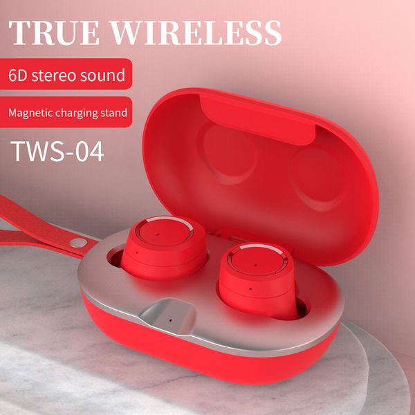 high sound quality bluetooth headset true wireless mobile phone universal in-ear listening music binaural sports running model: tws04
high sound quality bluetooth headset true wireless mobile phone universal in-ear listening music binaural sports running model: tws04