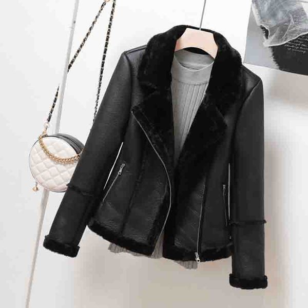 2020 winter women pu jacket fashion european and american womens warm solid color slim leather windbreaker 2 colors size s, Black
2020 winter women pu jacket fashion european and american womens warm solid color slim leather windbreaker 2 colors size s, Black
