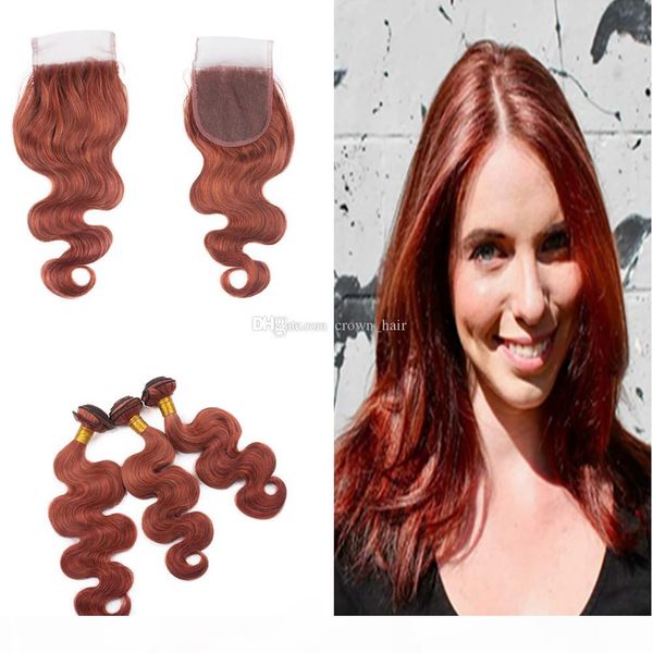 colored #33 hair wefts with lace closure 100 virgin hair dark auburn brown body wave hair 3bundles with closure 4x4, Black
colored #33 hair wefts with lace closure 100 virgin hair dark auburn brown body wave hair 3bundles with closure 4x4, Black