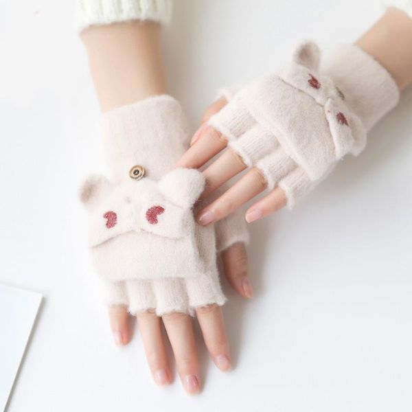 five fingers gloves women winter plus velvet inside keep warm half-finger clamshell work convenience female cute lovely japanese style, Blue;gray
five fingers gloves women winter plus velvet inside keep warm half-finger clamshell work convenience female cute lovely japanese style, Blue;gray