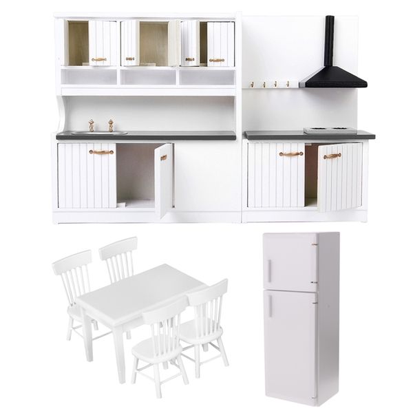 1/12 doll house miniatures kitchen dining room furnitures fridge refrigerators table chair model kids gift y200428
1/12 doll house miniatures kitchen dining room furnitures fridge refrigerators table chair model kids gift y200428