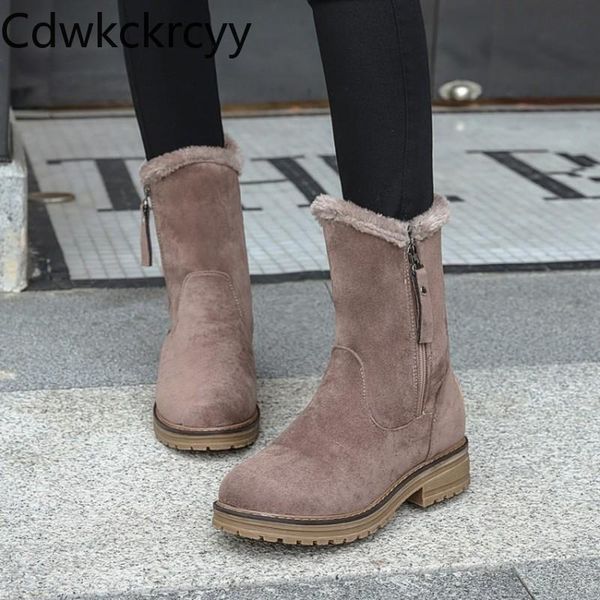 boots spring and fall the fashion round head thick with 3cm snow student leisure plus velvet keep warm high heel women, Black
boots spring and fall the fashion round head thick with 3cm snow student leisure plus velvet keep warm high heel women, Black