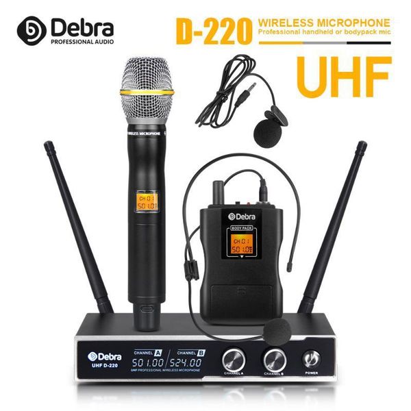 good sounddebra audio d-220 2channel with handheld or lavalier & headset mic uhf wireless microphone system for karaoke1
good sounddebra audio d-220 2channel with handheld or lavalier & headset mic uhf wireless microphone system for karaoke1