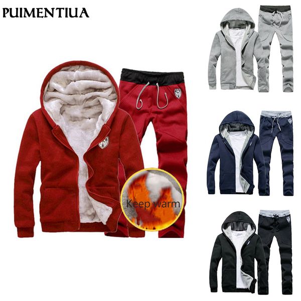 puimentiua autumn winter thick men's suits sportswear tracksuit zipper hoodie two pieces set men drawstring hip hop sport sets 201118, Gray
puimentiua autumn winter thick men's suits sportswear tracksuit zipper hoodie two pieces set men drawstring hip hop sport sets 201118, Gray
