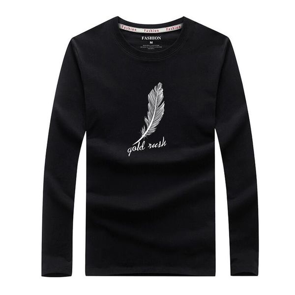 swenearo spring autumn men's casual long-sleeved brand t-shirts fashion feather print 100% cotton o-neck hip-hop tees male
swenearo spring autumn men's casual long-sleeved brand t-shirts fashion feather print 100% cotton o-neck hip-hop tees male
