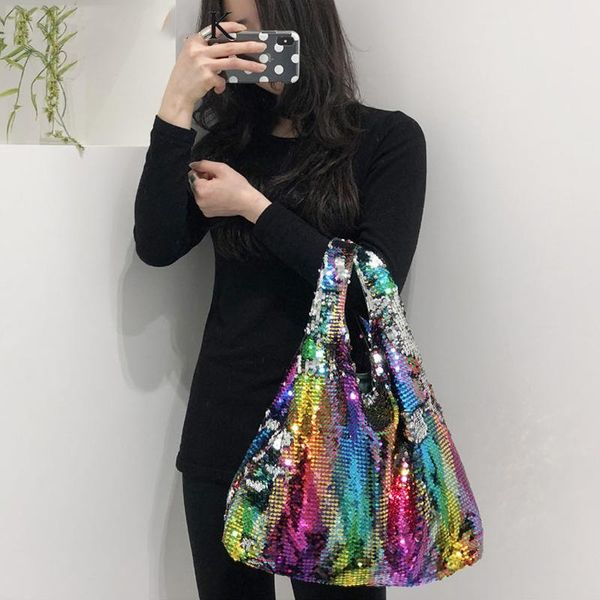 The New trend fashion Casual Pure color sequins Lady bags Soft side Shoulder Bags handbag Shopping Bag High capacity Tote
The New trend fashion Casual Pure color sequins Lady bags Soft side Shoulder Bags handbag Shopping Bag High capacity Tote
