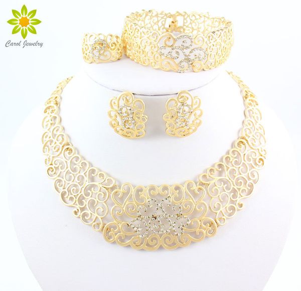 vintage hollow crystal flower necklace earrings gold color african dubai wedding costume jewelry sets for women 201222, Slivery;crystal
vintage hollow crystal flower necklace earrings gold color african dubai wedding costume jewelry sets for women 201222, Slivery;crystal