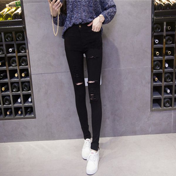 2021 new women fashion high waisted stretchy ny broken hole pencil pants streetwear slim jeg trousers 8zzh, Black
2021 new women fashion high waisted stretchy ny broken hole pencil pants streetwear slim jeg trousers 8zzh, Black