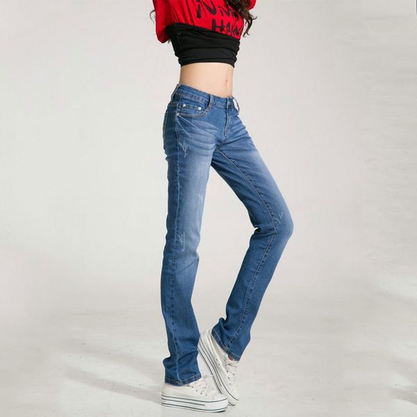 women's brim loose straight waist high fitting fine long blue stretch casual pants more size 25-33 wxo2
women's brim loose straight waist high fitting fine long blue stretch casual pants more size 25-33 wxo2