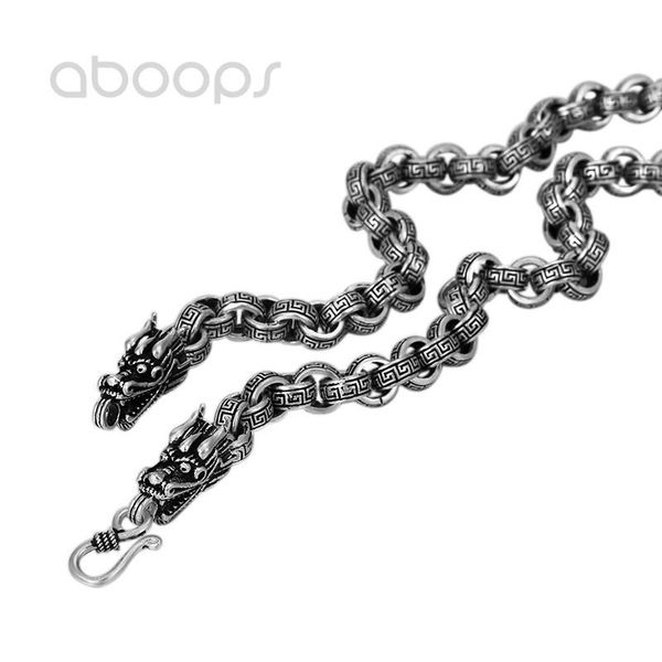 classic 925 sterling silver link chain necklace with dragon heads for men boys,8mm 50-65cm,ing
classic 925 sterling silver link chain necklace with dragon heads for men boys,8mm 50-65cm,ing