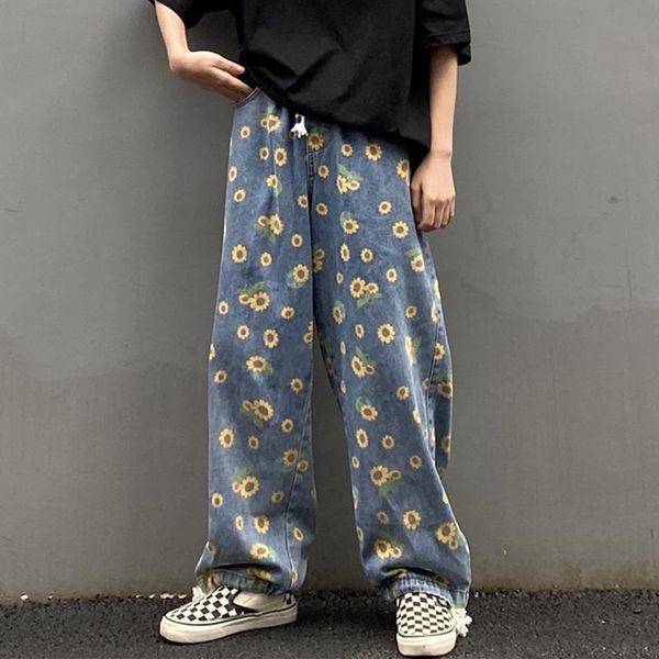 new 2020 women loose denim jeans sunflower printed jeans blue wide leg pants women loose pants flower pattern jeans harajuku
new 2020 women loose denim jeans sunflower printed jeans blue wide leg pants women loose pants flower pattern jeans harajuku