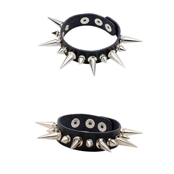2017 punk rock street snap fashion punk metal rivet bracelet wide leather spike bracelet 2 qyluth, White
2017 punk rock street snap fashion punk metal rivet bracelet wide leather spike bracelet 2 qyluth, White