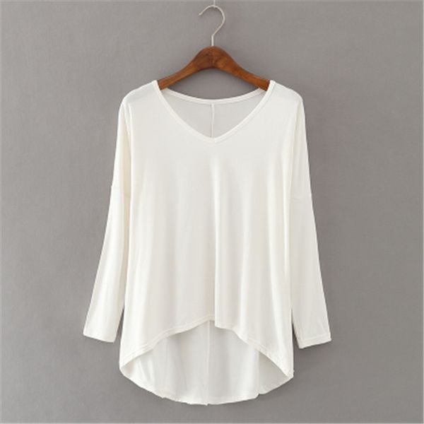 1vg3c 20 coat sss new modal slim thin long sleeve bottoming t-shirt short front and back long v-neck t-shirt large women zgxks, White
1vg3c 20 coat sss new modal slim thin long sleeve bottoming t-shirt short front and back long v-neck t-shirt large women zgxks, White