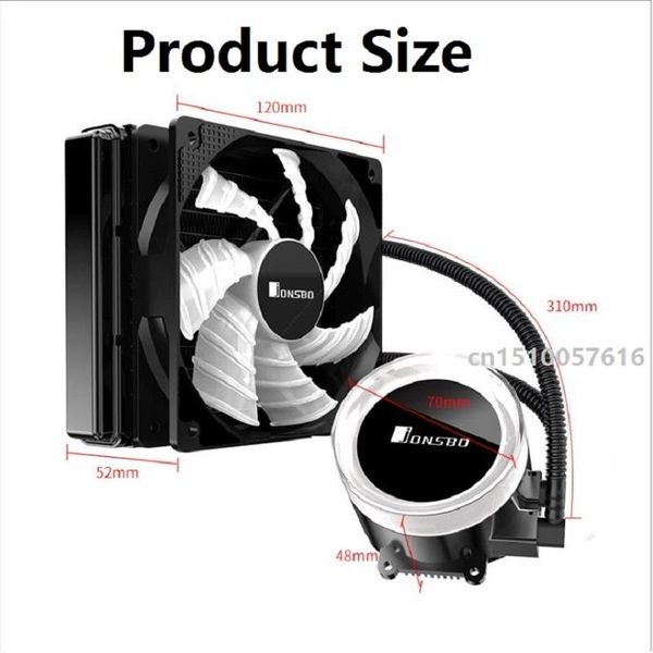 jonsbo tw2-120 cpu water cooler integrated cold head automatic color change light processor heat sink
jonsbo tw2-120 cpu water cooler integrated cold head automatic color change light processor heat sink