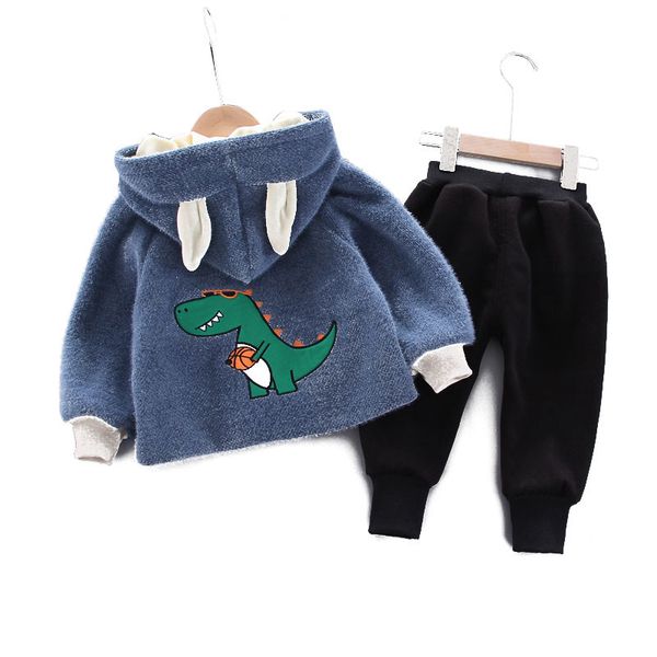 thicken children cartoon clothes autumn winter baby boys girls casual hooded jacket pants 2pcs/sets new kids fashion tracksuitx1019, White
thicken children cartoon clothes autumn winter baby boys girls casual hooded jacket pants 2pcs/sets new kids fashion tracksuitx1019, White