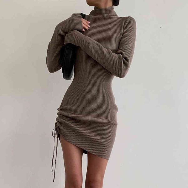 woman's dress wind 2022 autumn winter women's dress high neck long sleeve fashion dign adjustable drawstring hip wrap dress, Black;gray
woman's dress wind 2022 autumn winter women's dress high neck long sleeve fashion dign adjustable drawstring hip wrap dress, Black;gray