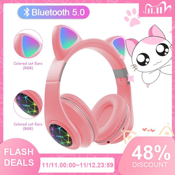 cute cat earphones bluetooth wireless with led muisc stereo headphone with microphone children daughter earpieces headset gift
cute cat earphones bluetooth wireless with led muisc stereo headphone with microphone children daughter earpieces headset gift