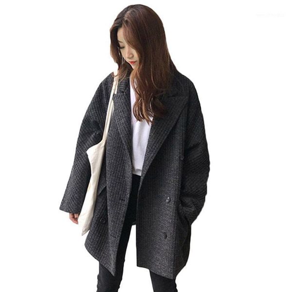 women's jackets women korean casual jacket coats double-breasted loose long coat spring novedades 2021 ladies and big size f2541, Black;brown
women's jackets women korean casual jacket coats double-breasted loose long coat spring novedades 2021 ladies and big size f2541, Black;brown