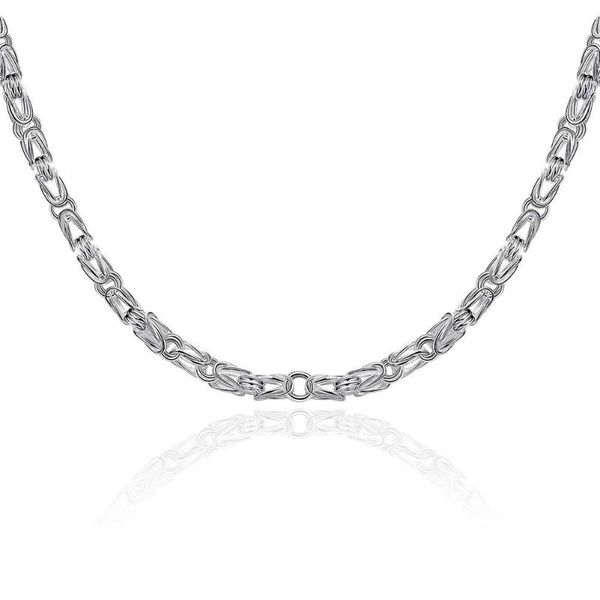 fashion men's necklace 20 inch foreign trade geometric silver necklace 5 mm wide sterling silver chain statement
fashion men's necklace 20 inch foreign trade geometric silver necklace 5 mm wide sterling silver chain statement