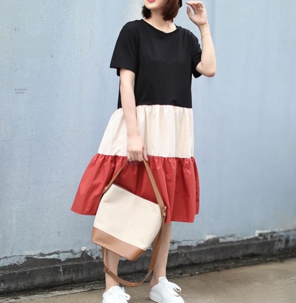 summer new korean fashion age reduction color matching hem loose a-line dress women's thin short aline skirt aline skirt sleeve 4164 f0, Black;gray
summer new korean fashion age reduction color matching hem loose a-line dress women's thin short aline skirt aline skirt sleeve 4164 f0, Black;gray