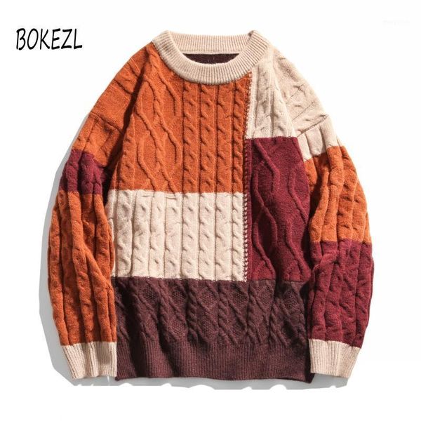bokezl knitted color block patchwork sweaters streetwear men women hip hop casual harajuku pullover knitwear fashion male1, White;black
bokezl knitted color block patchwork sweaters streetwear men women hip hop casual harajuku pullover knitwear fashion male1, White;black