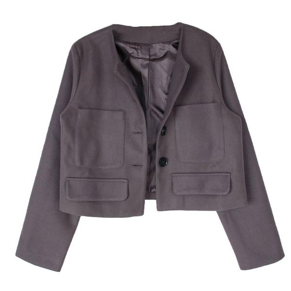 autumn office ladies solid color blazer three-breasted casual pocket women blazer slim short coat, White;black
autumn office ladies solid color blazer three-breasted casual pocket women blazer slim short coat, White;black