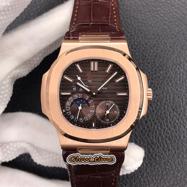 pff v3 version power reserve brown texture dial cal.240 automatic 5712r-001 moon phase mens watch rose gold case leather luxry watches, Slivery;brown 
pff v3 version power reserve brown texture dial cal.240 automatic 5712r-001 moon phase mens watch rose gold case leather luxry watches, Slivery;brown