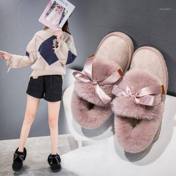 olomm bandage bow fur winter shoes women snow boots slop on 2020 female furry flats ankle boots winter warm fur boot1, Black
olomm bandage bow fur winter shoes women snow boots slop on 2020 female furry flats ankle boots winter warm fur boot1, Black