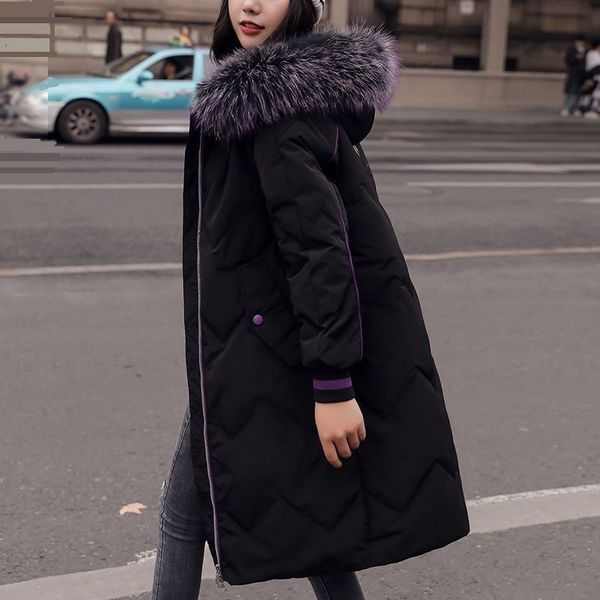 2021 new women's clothing loose and thick fur collar big cotton dress slimming thin print winter jacket 3hsm, Black
2021 new women's clothing loose and thick fur collar big cotton dress slimming thin print winter jacket 3hsm, Black