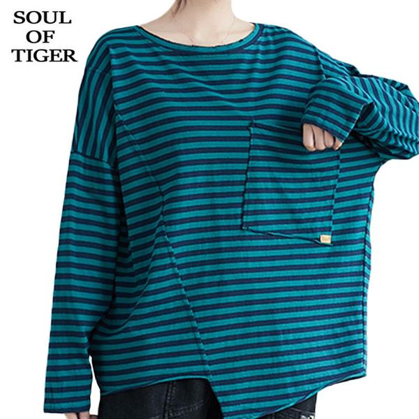 women's t-shirt soul of tiger korean fashion designer womens striped loose tee shirts ladies printed casual long sleeve clothing plus, White
women's t-shirt soul of tiger korean fashion designer womens striped loose tee shirts ladies printed casual long sleeve clothing plus, White