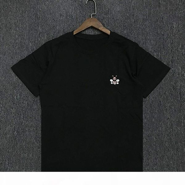 fashion new casual mens stylist t shirt couples soft cotton short sleeves men women embroidery bee tees 2 colors, White;black
fashion new casual mens stylist t shirt couples soft cotton short sleeves men women embroidery bee tees 2 colors, White;black