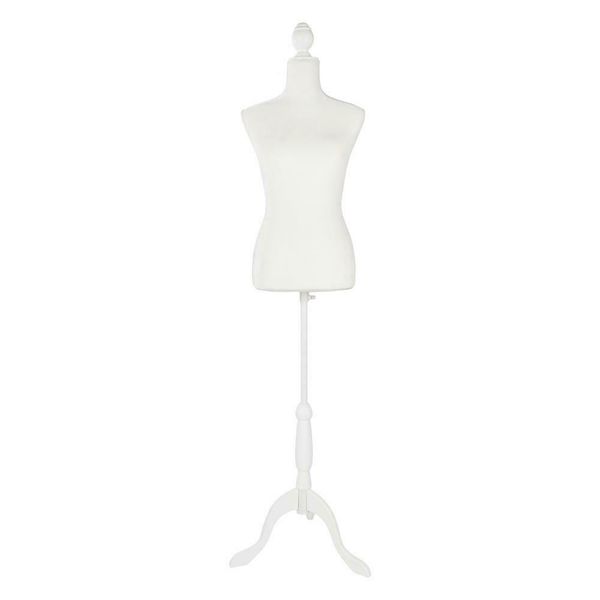 female mannequin torso dress form tripod stand woman clothing coat display white
female mannequin torso dress form tripod stand woman clothing coat display white