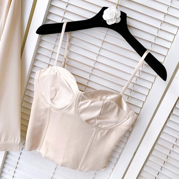 women's tanks & camis high end girl french style satin smoothie camisole women crop vintage camiseta feminina camisa mujer, White
women's tanks & camis high end girl french style satin smoothie camisole women crop vintage camiseta feminina camisa mujer, White