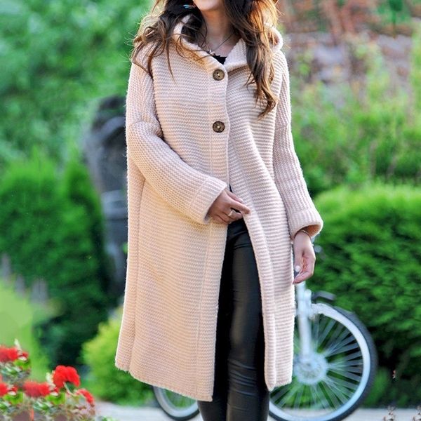 women's sweaters winter fashionable casual loose sweater female autumn cardigans single breasted puff hooded coat plus size 201203, White;black
women's sweaters winter fashionable casual loose sweater female autumn cardigans single breasted puff hooded coat plus size 201203, White;black