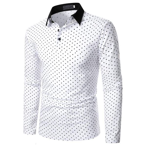 men polo men long short sleeve polo shirt polka dots polo new clothing autumn streetwear casual fashion men, White;black
men polo men long short sleeve polo shirt polka dots polo new clothing autumn streetwear casual fashion men, White;black