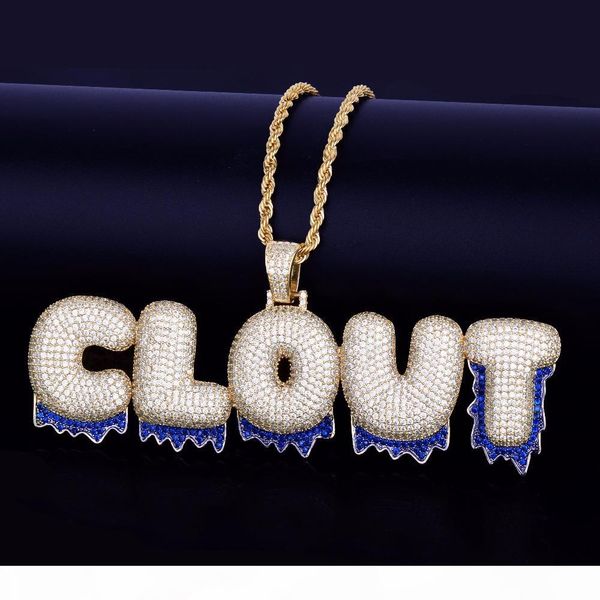 custom name blue drip bubble letters pendants men's necklaces zircon hip hop jewelry with gold silver rope chain for gift
custom name blue drip bubble letters pendants men's necklaces zircon hip hop jewelry with gold silver rope chain for gift