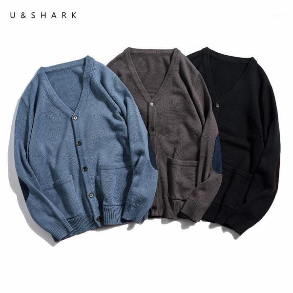 men's sweaters u& patch design v-neck cardigan casual sweater men soft comfortable spring basic color leisure knitted coat male1, White;black
men's sweaters u& patch design v-neck cardigan casual sweater men soft comfortable spring basic color leisure knitted coat male1, White;black