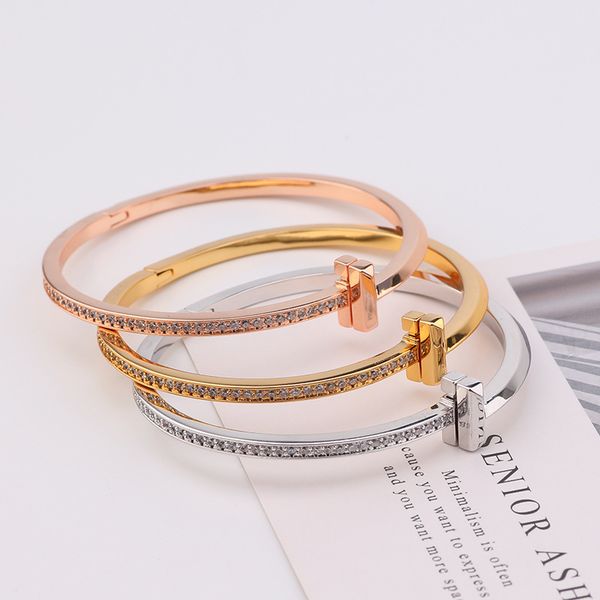 fashion designer jewelry women bracelets new style stainless steel bracelets unilateral diamond bracelet bangle jewellery wholesale, Black
fashion designer jewelry women bracelets new style stainless steel bracelets unilateral diamond bracelet bangle jewellery wholesale, Black