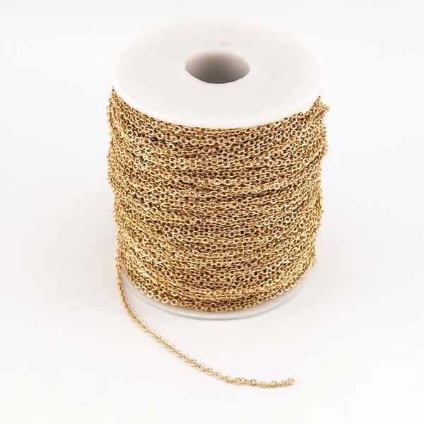 100% stainless steel gold metre link chain necklace 2mm width rolo link chain by the metre diy jewelry making cadena por metros, Silver
100% stainless steel gold metre link chain necklace 2mm width rolo link chain by the metre diy jewelry making cadena por metros, Silver